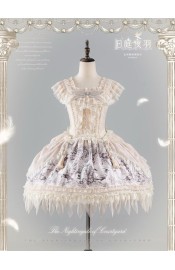 B.Dolly The Nightingale Of Courtyard JSK with detachable Lace Feather Hem(Pre-Order/Full Payment Without Shipping)